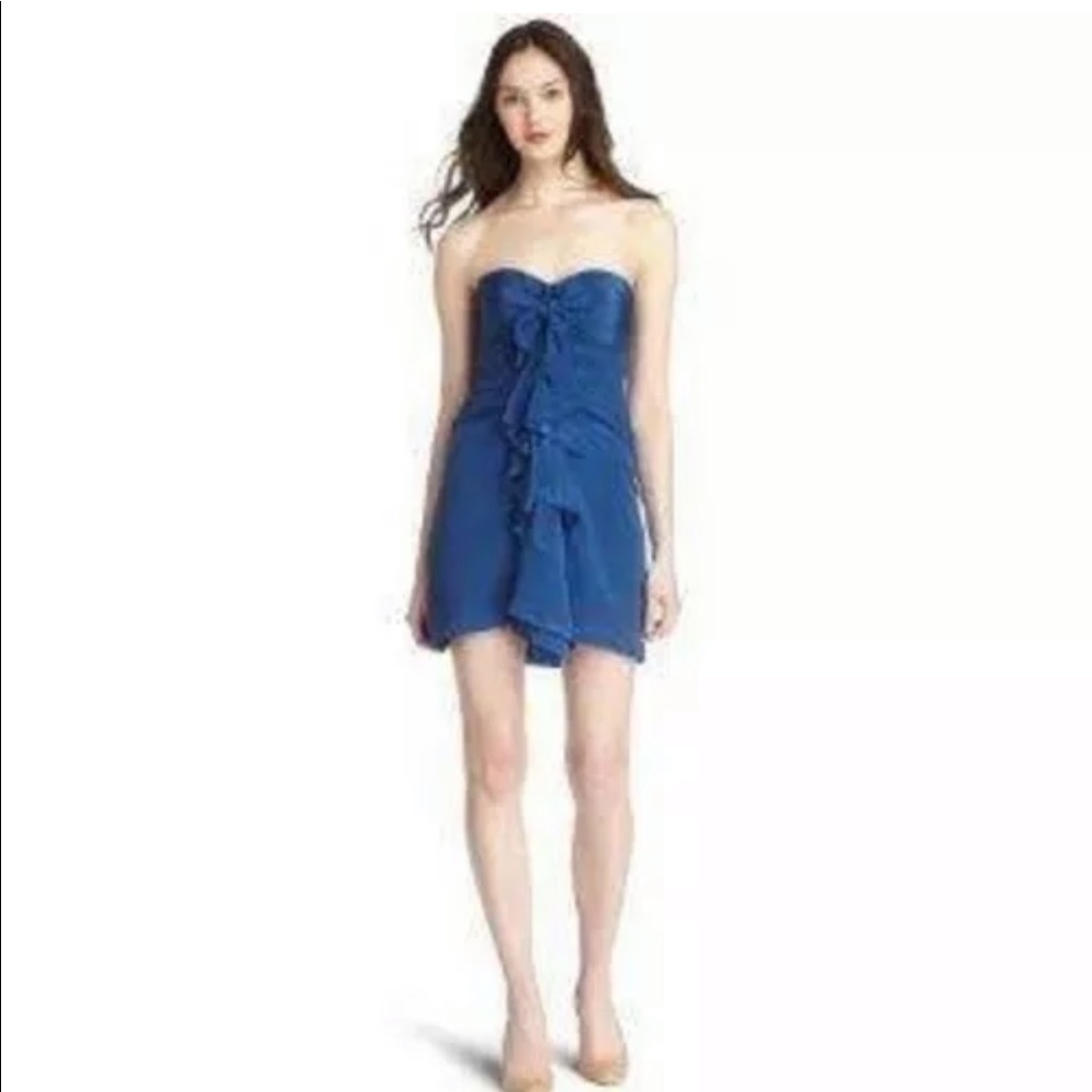 Bcbg Gina Ruffle Cocktail Dress